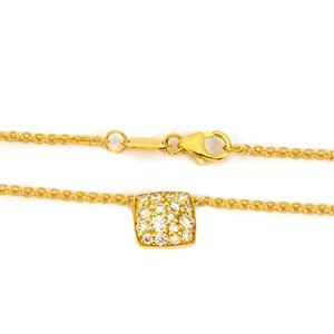 Modern Electrum Necklace with Ekati Canadian Diamonds