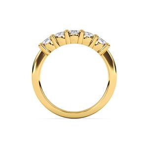 Modern Electrum Ring with Ekati Canadian Diamond