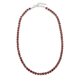 Sterling Silver Necklace with 50.70cts Malagasy Ruby (F)